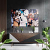 American Football Brushed Aluminium Dibond Wall Art by Insigneart USA