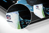 American Football Brushed Aluminium Dibond Wall Art by Insigneart USA