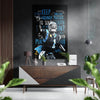 American Football Brushed Aluminium Dibond Wall Art by Insigneart USA