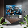 Carolina Panthers Brushed Aluminium Dibond Wall Art by Insigneart USA