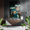 Jalen Hurts Eagles Brushed Aluminium Dibond Wall Art by Insigneart USA