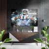 Cam Newton Brushed Aluminium Dibond Wall Art by Insigneart USA