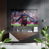 Messi Brushed Aluminium Dibond Wall Art by Insigneart USA