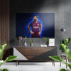 Messi Brushed Aluminium Dibond Wall Art by Insigneart USA