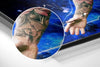 Messi Brushed Aluminium Dibond Wall Art by Insigneart USA