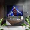 Messi Brushed Aluminium Dibond Wall Art by Insigneart USA