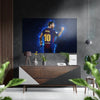 Messi Brushed Aluminium Dibond Wall Art by Insigneart USA