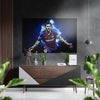 Messi Brushed Aluminium Dibond Wall Art by Insigneart USA