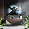 Batman vs Superman Brushed Aluminium Dibond Wall Art by Insigneart USA