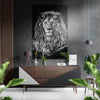 Lion Brushed Aluminium Dibond Wall Art by Insigneart USA