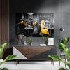 Marilyn, Elvis, Humphrey, James Brushed Aluminium Dibond Wall Art by Insigneart USA