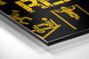 Eat, Lift, Sleep Brushed Aluminium Dibond Wall Art by Insigneart USA
