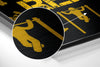 Eat, Lift, Sleep Brushed Aluminium Dibond Wall Art by Insigneart USA