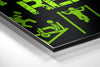Eat, Lift, Sleep Brushed Aluminium Dibond Wall Art by Insigneart USA