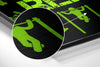 Eat, Lift, Sleep Brushed Aluminium Dibond Wall Art by Insigneart USA