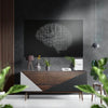 Brain Brushed Aluminium Dibond Wall Art by Insigneart USA