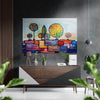 Patchwork Nature Brushed Aluminium Dibond Wall Art by Insigneart USA