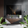 Deer Brushed Aluminium Dibond Wall Art by Insigneart USA