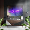 Cheers Brushed Aluminium Dibond Wall Art by Insigneart USA