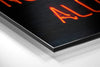 No Drugs Brushed Aluminium Dibond Wall Art by Insigneart USA