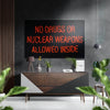No Drugs Brushed Aluminium Dibond Wall Art by Insigneart USA