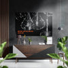 Never Give Up Brushed Aluminium Dibond Wall Art by Insigneart USA