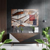 Geometry Brushed Aluminium Dibond Wall Art by Insigneart USA