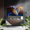Horses in Love Brushed Aluminium Dibond Wall Art by Insigneart USA