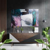 Abstract Brushed Aluminium Dibond Wall Art by Insigneart USA