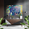 Abstract Elephant Brushed Aluminium Dibond Wall Art by Insigneart USA