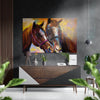 Horses Brushed Aluminium Dibond Wall Art by Insigneart USA