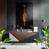 Giraffe Brushed Aluminium Dibond Wall Art by Insigneart USA