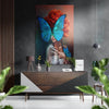 Butterfly Eyes Brushed Aluminium Dibond Wall Art by Insigneart USA