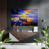 Painted Sunset Brushed Aluminium Dibond Wall Art by Insigneart USA