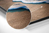 Sunset at the Beach Brushed Aluminium Dibond Wall Art by Insigneart USA