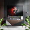 Skull Brushed Aluminium Dibond Wall Art by Insigneart USA