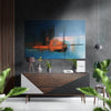 Abstract Silhouette Brushed Aluminium Dibond Wall Art by Insigneart USA
