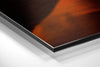 Red Smoke Brushed Aluminium Dibond Wall Art by Insigneart USA