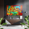 Picasso Style Brushed Aluminium Dibond Wall Art by Insigneart USA