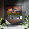 Horse Brushed Aluminium Dibond Wall Art by Insigneart USA