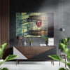 The Cage Brushed Aluminium Dibond Wall Art by Insigneart USA