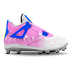 "Bubblegum" Jordan 4 Retro MCS Cleats by Stadium Custom Kicks