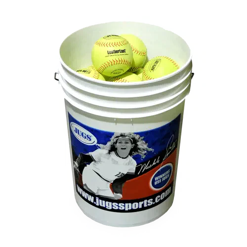 BUCKET OF JUGS LEATHERLAST™ SOFTBALLS-B5260 - The Bat Flip Shop 