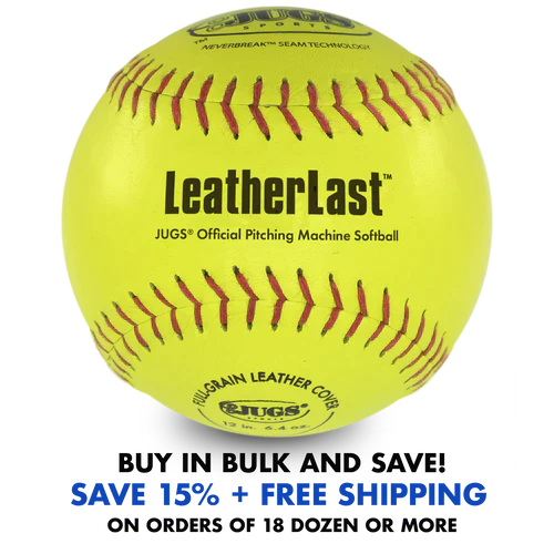 BUCKET OF JUGS LEATHERLAST™ SOFTBALLS-B5260 - The Bat Flip Shop 