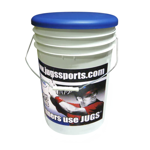 BUCKET OF JUGS OPTIC YELLOW DIMPLED STING-FREE® BASEBALLS-B1002 - The Bat Flip Shop 