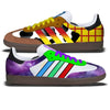 "Buzz & Woody" Adidas Sambas OG Shoes by Stadium Custom Kicks