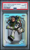 Graded 2024 Topps Chrome Disney Silver Refractor Buzz Lightyear #64 Card PSA 10 Gem Mint