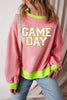Letter Graphic Round Neck Long Sleeve Sweatshirt by Wild and Free Boutique