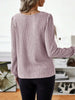 Ribbed Knit Long Sleeve T-Shirt by Simply Love