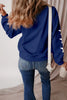 GAME DAY Star Round Neck Long Sleeve Sweatshirt by Wild and Free Boutique